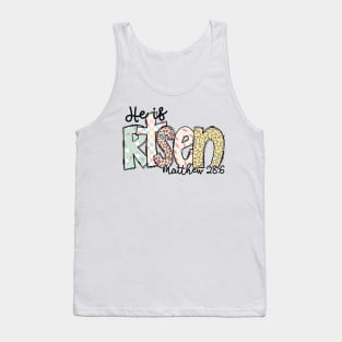 He Is Rizzin Easter Jesus Is Rizzin Christian Tank Top